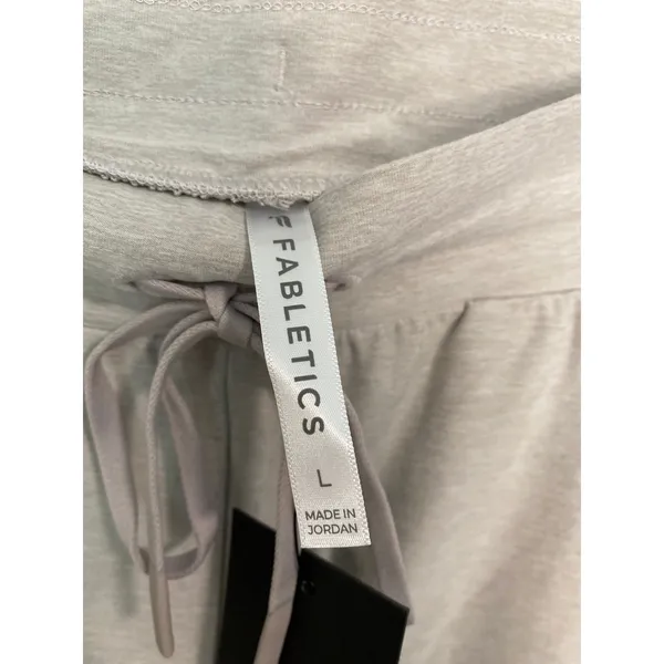 Fabletics Cloud Jersey Wide Leg Pants Women’s Size Large, Heather Gray - Image 3