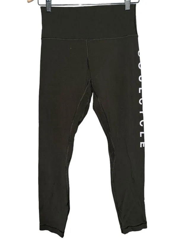 Lululemon x Soul Cycle Women’s Size 8 Olive Army Green Align Pant Leggings - Image 3