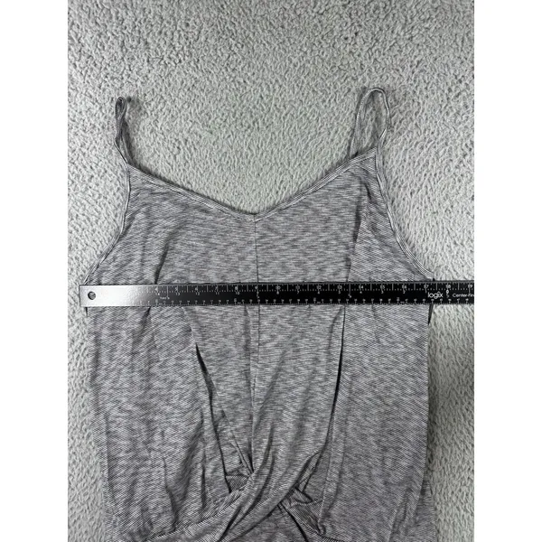 Vintage Kaileigh Y2K Tank‎ Top Women Large Striped Pleated Front Boho Nautical - Image 3