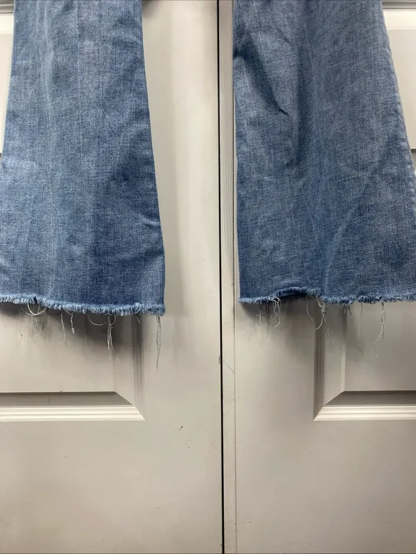 BKE Payton Universal Fit Flare Jeans 31x33.5 Mid Rise Distressed Light Women’s - Image 6