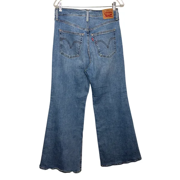 Levi’s Ribcage Bell High Rise Distressed Bell Bottom Jeans Size 30 - Image 8