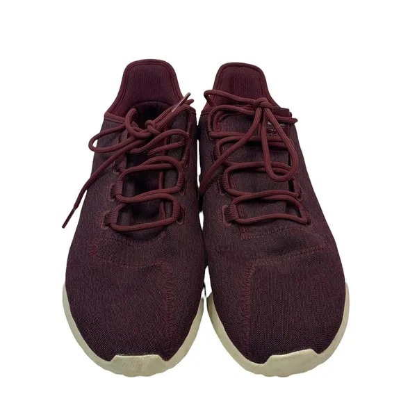 Adidas Size 10 Tubular Shadow Maroon Burgundy Knit Sneakers CQ2461 Low Top Shoe - Image 2