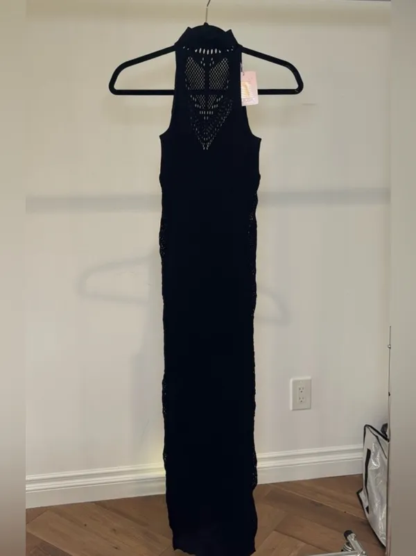 Savage X Fenty Black Viva La Diva Seamless Maxi Dress – NWT Size fits XS-XL - Image 2