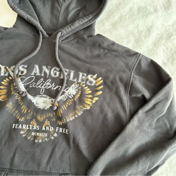 Hollister Graphic Oversized Hoodie Women’s Size Small - Image 3