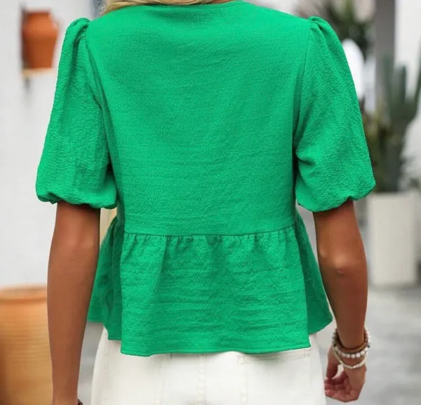SheIn Green Blouse - Image 2