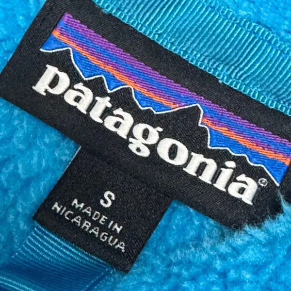 Patagonia Womens re-tool snap-t Fleece Pullover Jacket Small‎ Blue Mock Neck - Image 4