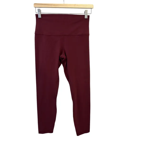 NEW Lululemon Align Pant 25" Size 8 Red Marlot SOLD OUT - Image 3