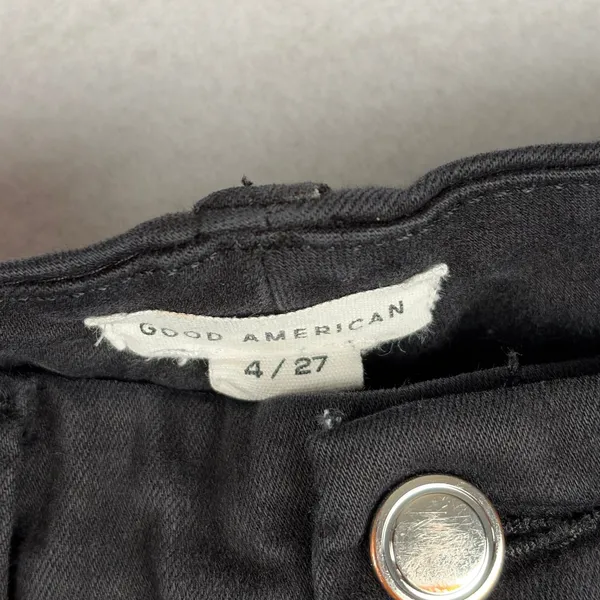Good American Good Legs Skinny Jeans Women's 4/27 Black Sculpting Preppy Chic - Image 3