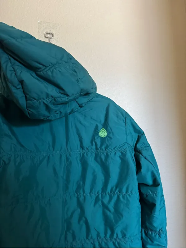 Stio East Butte Insulated Puffer Jacket Sz M Teal Green Outdoor Winter Hood - Image 4