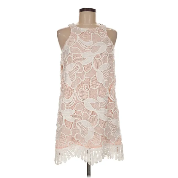 Lovers + Friends Size M Cocktail dress Revolve Mini Shift Lace Sleeveless - Image 2