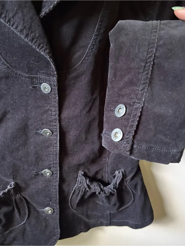 Riders Copper Black Corduroy Button Up Lightweight Jacket - Image 2