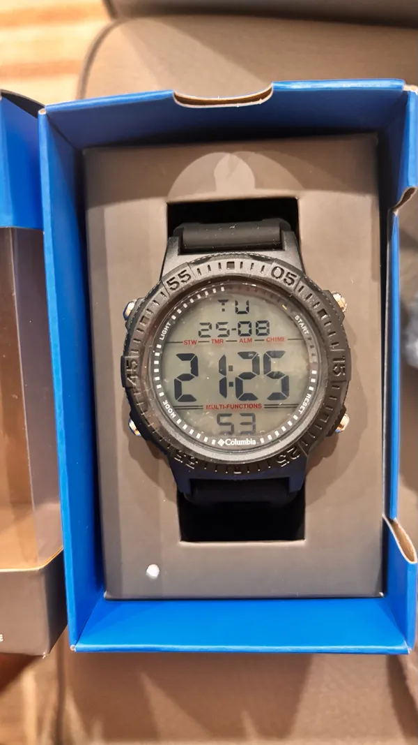 Columbia Exclusive Peak Patrol Quartz Digital Dial Black Strap Watch CSS14-001 - Image 6