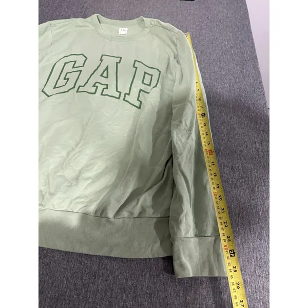 GAP Women's Logo Crewneck Sweatshirt Sage Green Sz L Comfy Cozy - Image 6