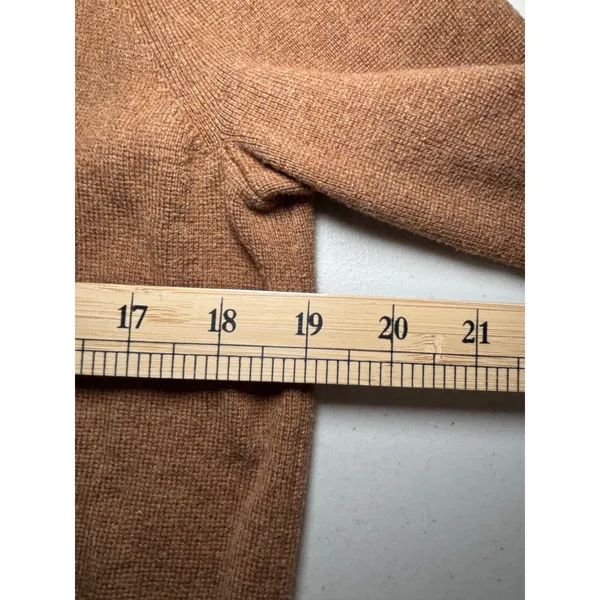 J.Crew Camel Open Front Cardigan Size‎ XS Longline Knit Coatigan Tan Brown - Image 7