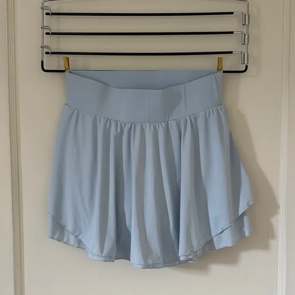 Light Blue Flowy Swim Skort Size Small - Image 2