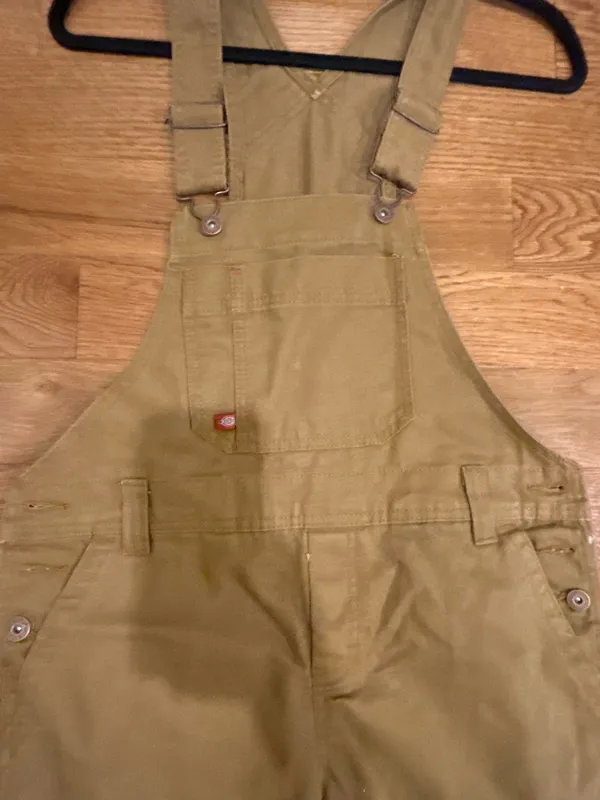 Dickies NWT Relaxed Fit Bib heritage Overalls - Rinsed Brown Duck size XS - Image 14
