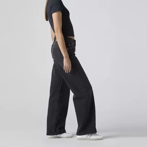 Levi’s Superlow Loose Iconic Washed Black‎ Denim Jeans - Image 2