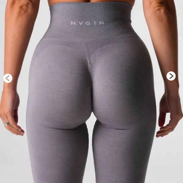 NVGTN Grey Contour 2.0 Seamless Leggings - Image 3
