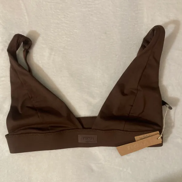 SKIMS Plunge Bikini Top S NWT - Image 2