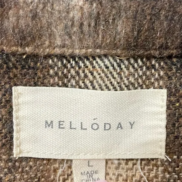 Melloday shirt jacket. Button up. Front button pockets. Size L - Image 5