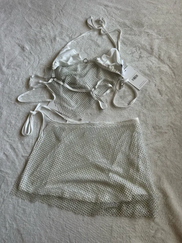 Outcast Clothing Addie Top & Addie Skirt White Skirt Festival Set - Image 8