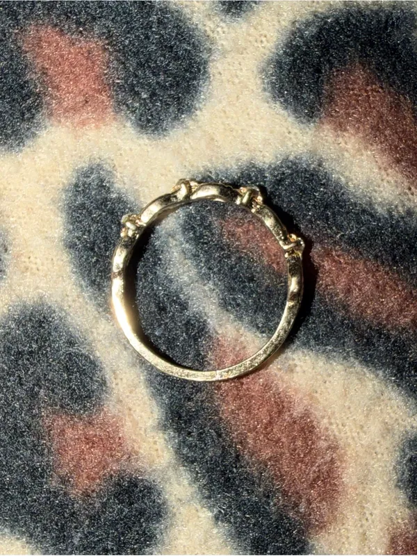 90s style gold and silver gemstone ring - Image 5