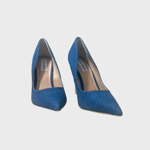 NWOB Steve Madden Denim Pumps 8.5 - Image 3