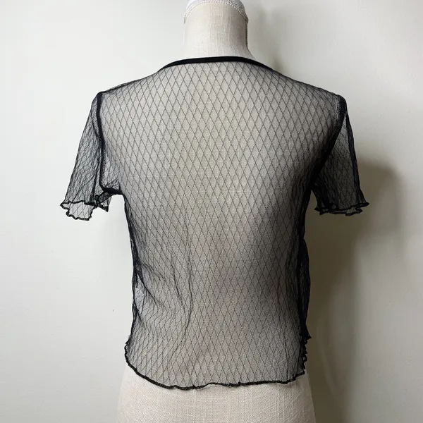 SheIn Pearl Sheer Top - Image 4