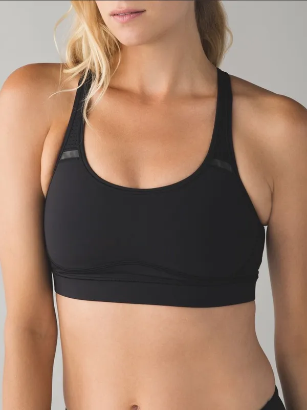 LULULEMON Women’s Sweaty or Not Sports Bra Black size‎ 4 - Image 2