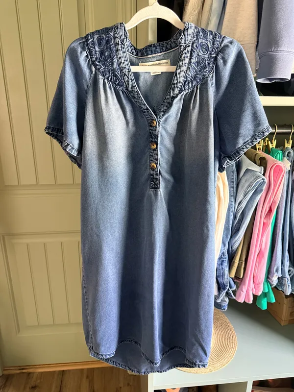 Pilcro and the Letterpress Chambray Tunic Dress - Image 2