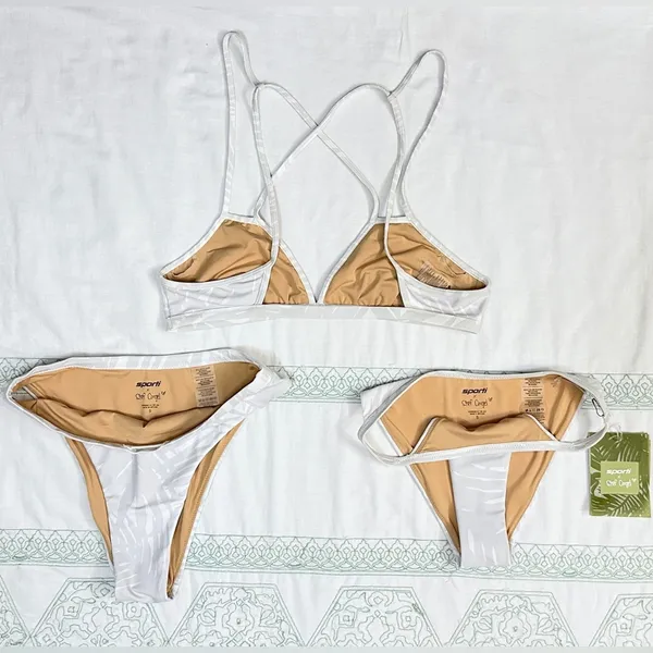 Billabong NWT Sporti x Stef Corgel Isla Palm Shadow Bikini Set - Daylight - M/S/S - Image 11