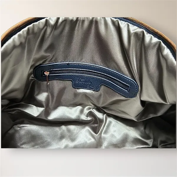 NEW Ms Lovely Navy Quilted Weekender Travel Duffel‎ Bag 22" Rose Gold Carry On - Image 9
