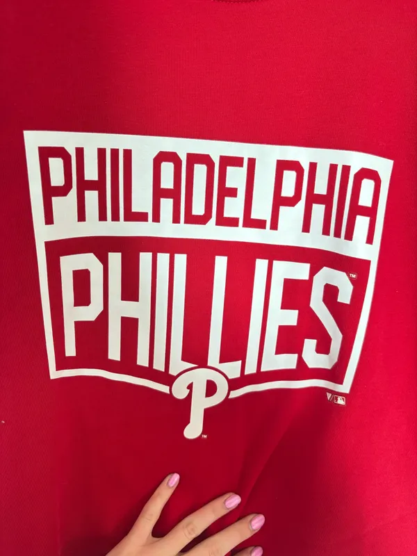 Oversized Phillies Crewneck Red Size XXL - Image 4