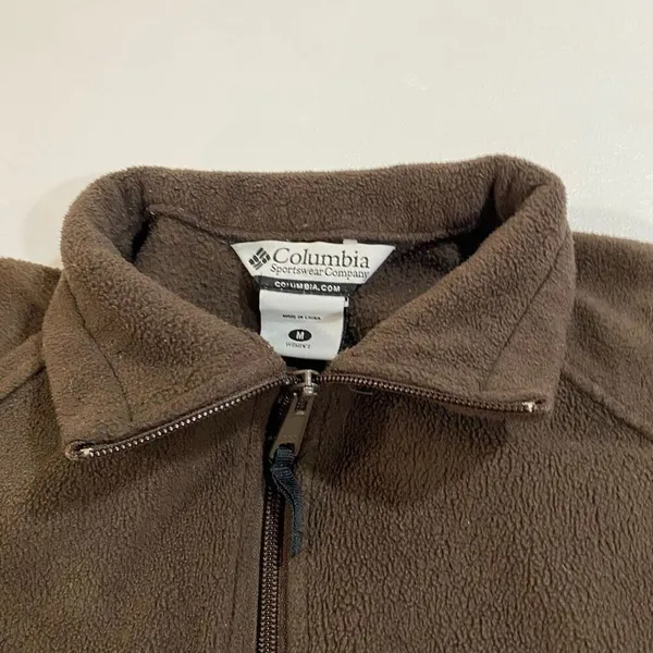 Columbia Brown Zip-Up Fleece Jacket Women’s Medium Outdoor Essential - Image 5