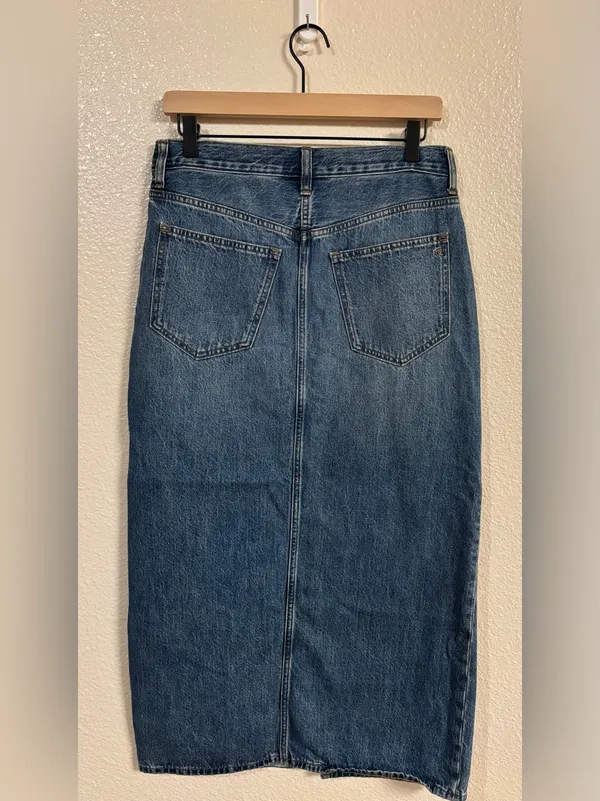MADEWELL Denim Mid-Rise Maxi Skirt in Pratt Wash - Image 4