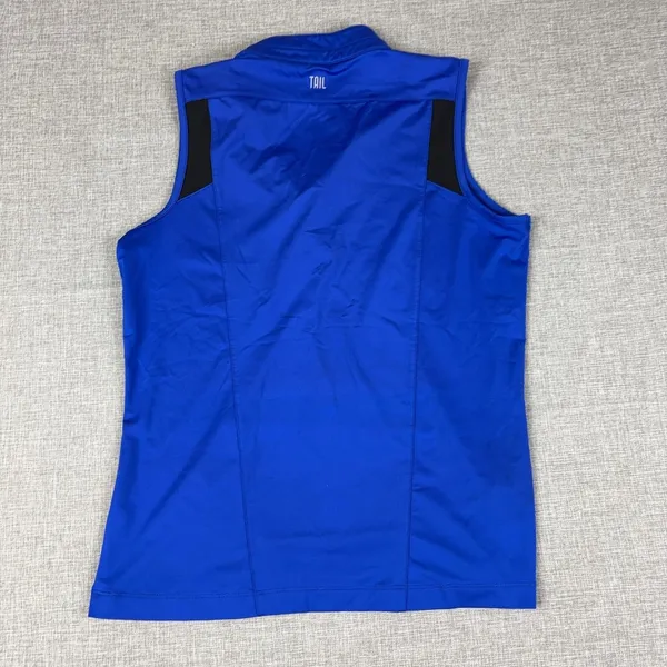 Tail Polo Womens S Blue Mock Neck Sleeveless Golf Breathable‎ Moisture Wicking - Image 11
