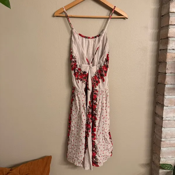 FREE PEOPLE Simona Halter Rose Floral‎ Mini Dress - Image 5