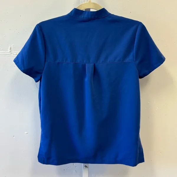 Figs Women's Button Front‎ Celemu Scrub Uniform Top Blue XS W20SW1039 - Image 2