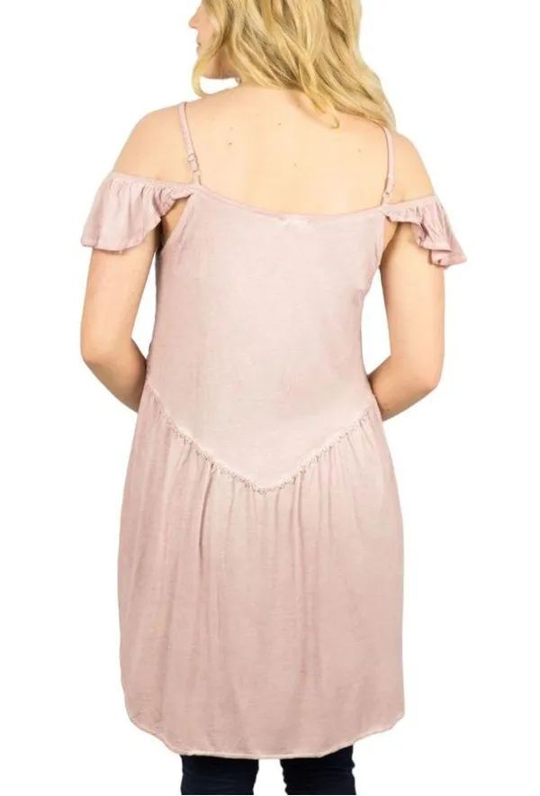 Anthropologie POL Lace Embroidered Go with the Flow Pink Top Size Large - Image 2