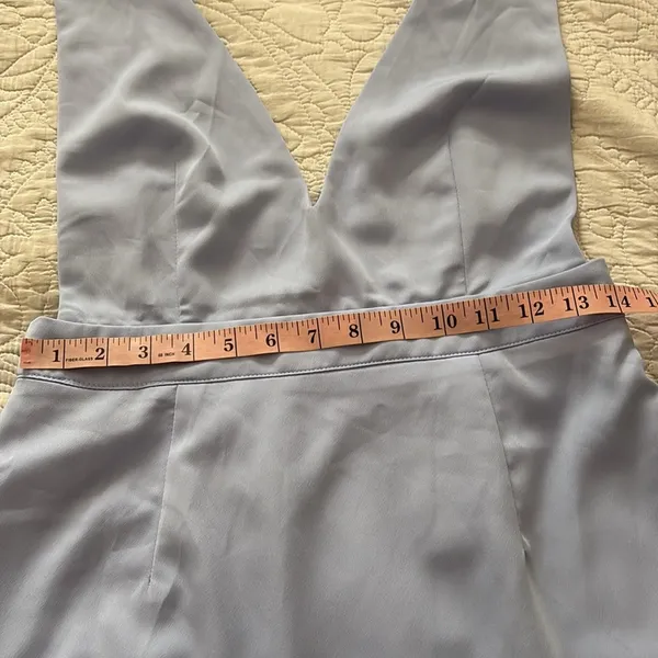 New Superdown Kaelyn Pinafore Mini Dress‎ Light Blue Size M - Image 12