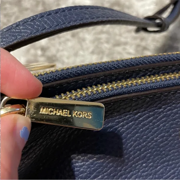 Michael Kors Fulton East West Crossbody Bag in Navy Blue - Image 3