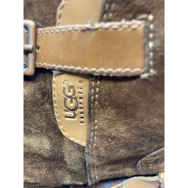 UGG Brown Leather Boots Size 6 - Image 7