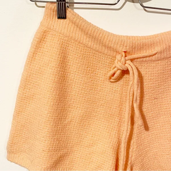 Anthropologie Saturday Sunday XS Orange Brenna Soft Fuzzy‎ Pull on Lounge Short - Image 3