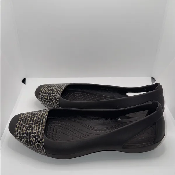 Crocs Sienna Ballet Flats Shoes Brown Slip On Women’s 6 - Image 4