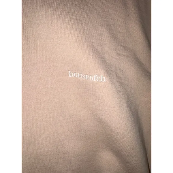House of CB TOMMY Stone Oversized‎ Crewneck Sweatshirt Small Embroidered Logo - Image 2