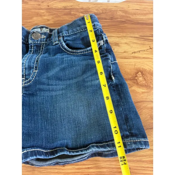 BKE Drew Denim Shorts Dark Wash Contrast Stitch Size 25‎ Americana Summer - Image 10