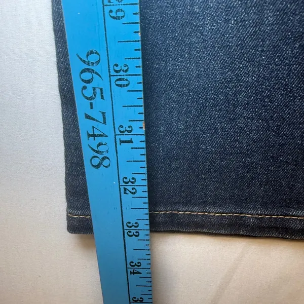 Indigo Blue Secret Fit Belly‎ Maternity Bootcut Jeans Dark Wash Large Long 97173 - Image 8