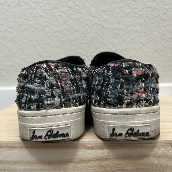 Sam Edelman Twill Knit Lacey Platform Sneakers 6‎ - Image 5