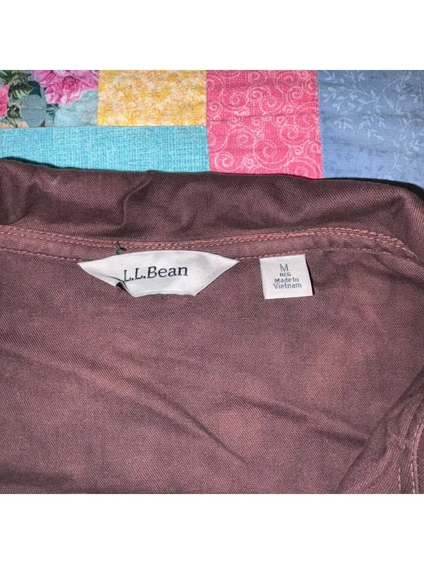 L.L.Bean $110 “Faded Brownwood” Women's M Brown Utility Jacket Size Med Outdoor - Image 3