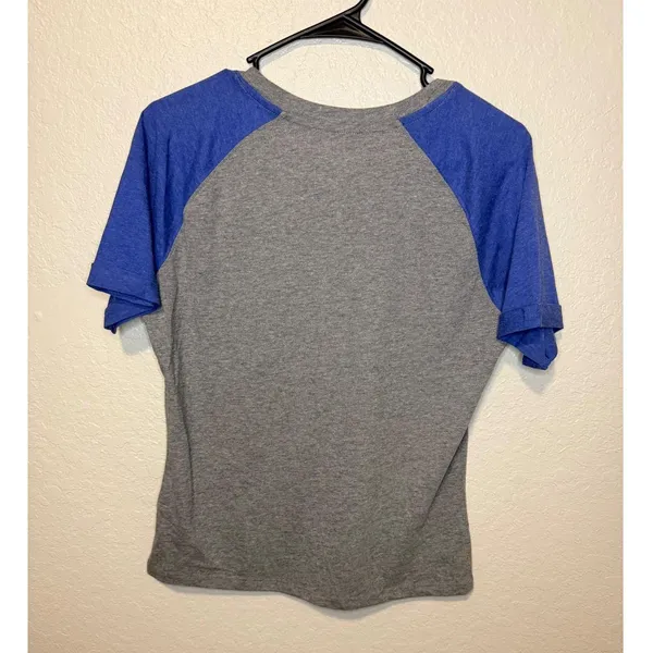 New York Giants NFL Team Apparel T-Shirt Women's Gray Blue Short Sleeve - Image 2